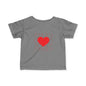Infant Tee – Red Heart Confetti Baby Shirt
