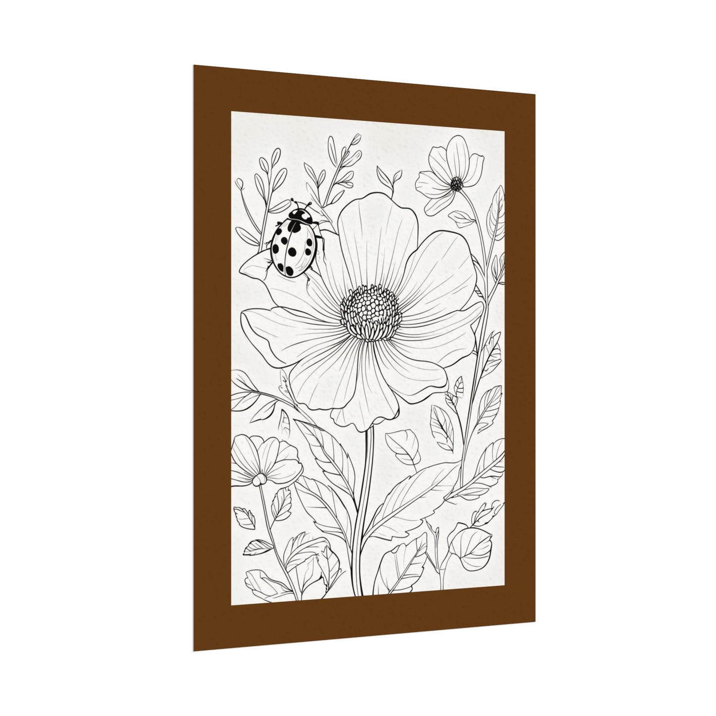 COLOR IT YOURSELF  Line Art Poster — Textured Matte Print