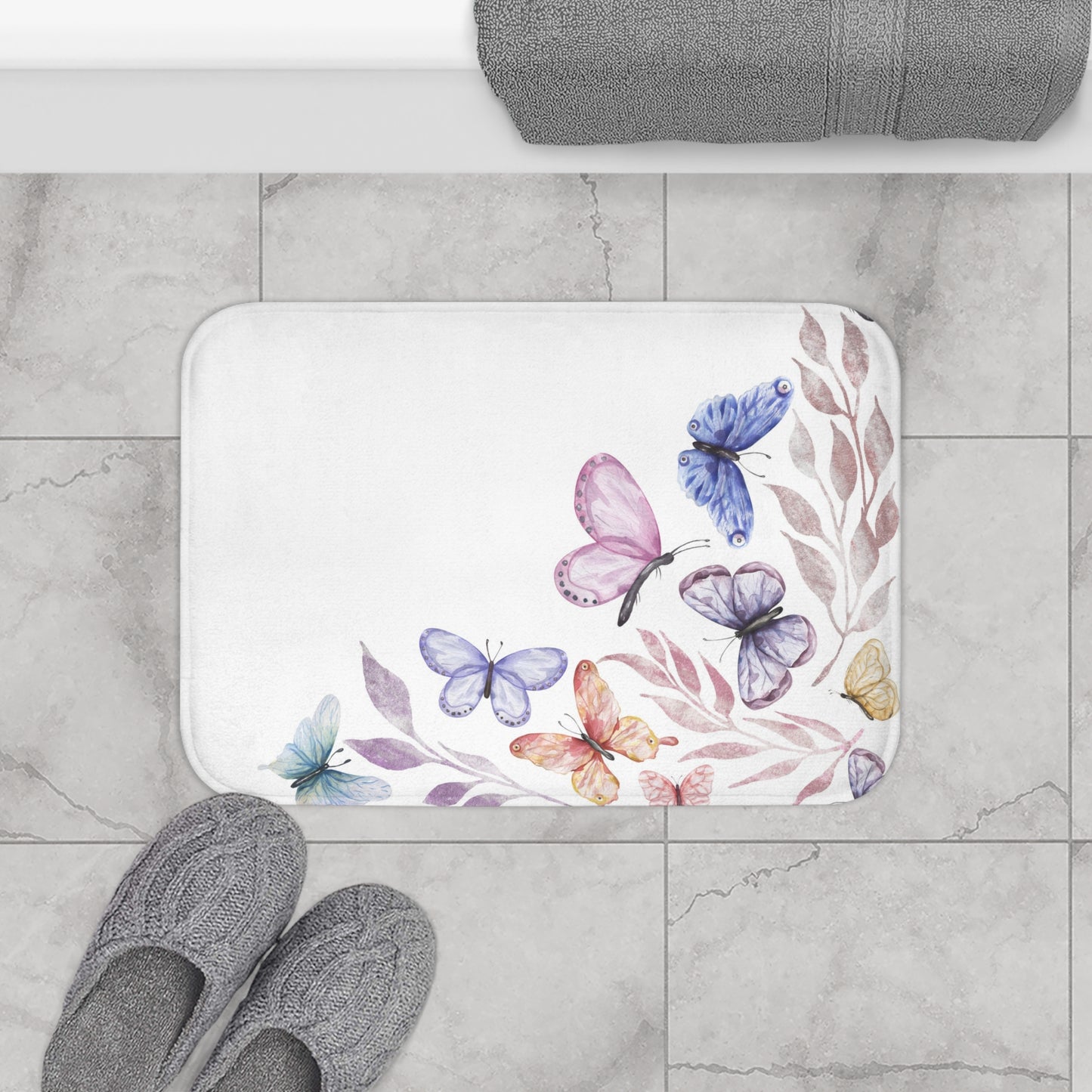 Bath Mat Wildflowers