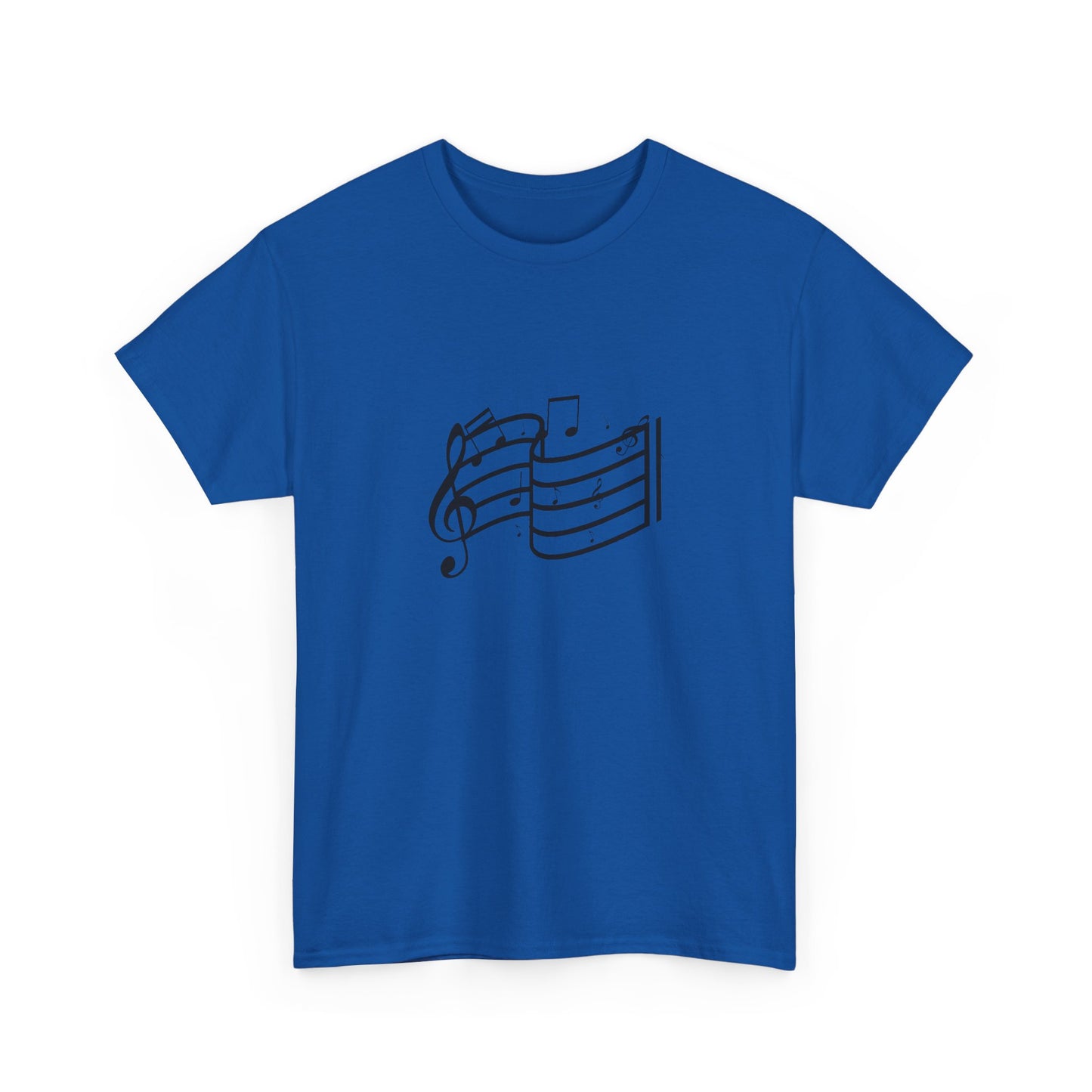 Music Notes T‑Shirt — Minimalist Sheet Music Tee for Musicians & Music Lovers