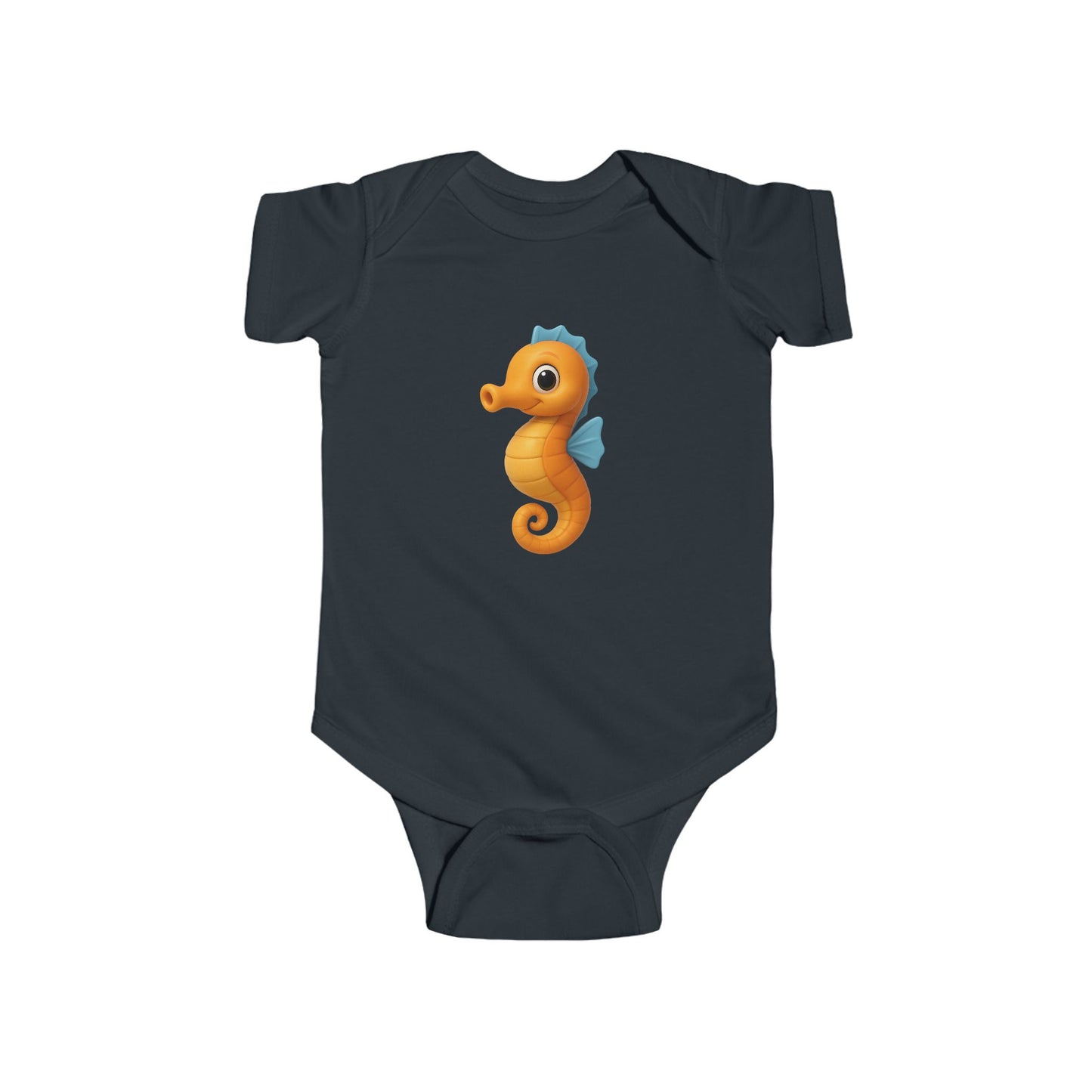 Adorable Seahorse Infant Bodysuit, Baby Shower Gift, Cute Baby Clothes, Nautical Theme Outfit, 1st Birthday Celebration