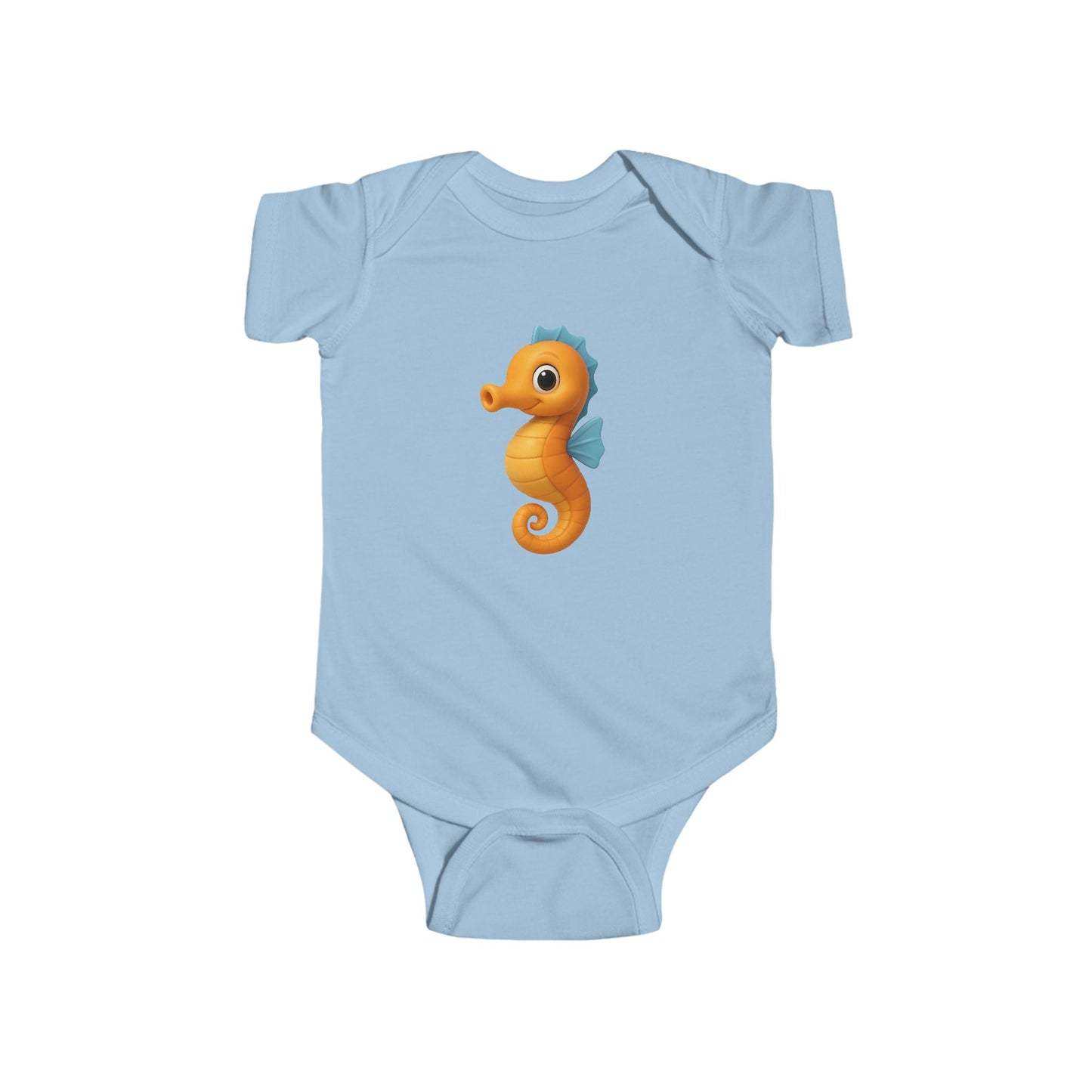 Adorable Seahorse Infant Bodysuit, Baby Shower Gift, Cute Baby Clothes, Nautical Theme Outfit, 1st Birthday Celebration