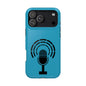 Phone Case — Retro Microphone Podcast Design, Magnetic Impact-Resistant