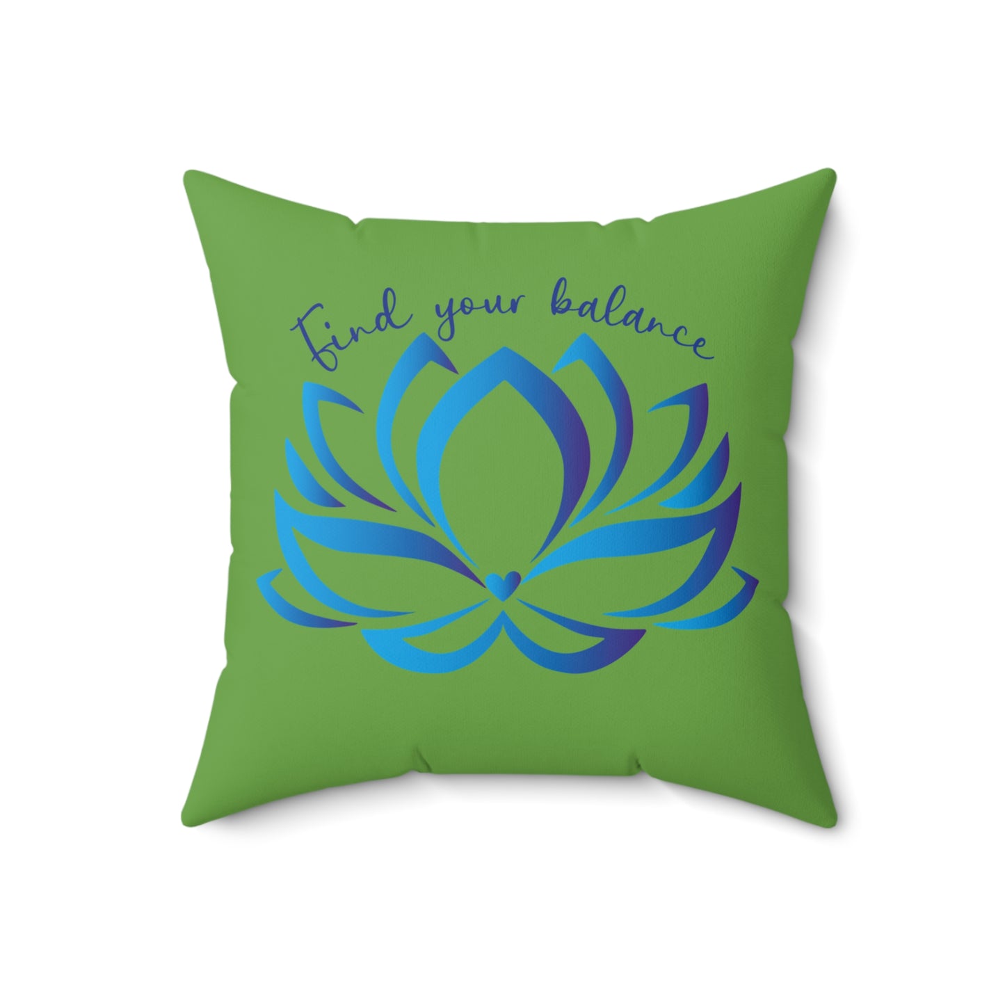 Zen Lotus Square Pillow, Decor Cushion, Meditation Gift, Mindfulness Home Decor, Yoga Room Accent