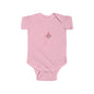Baby Bodysuit - Pink "LOVE" Floral Design Infant Onesie