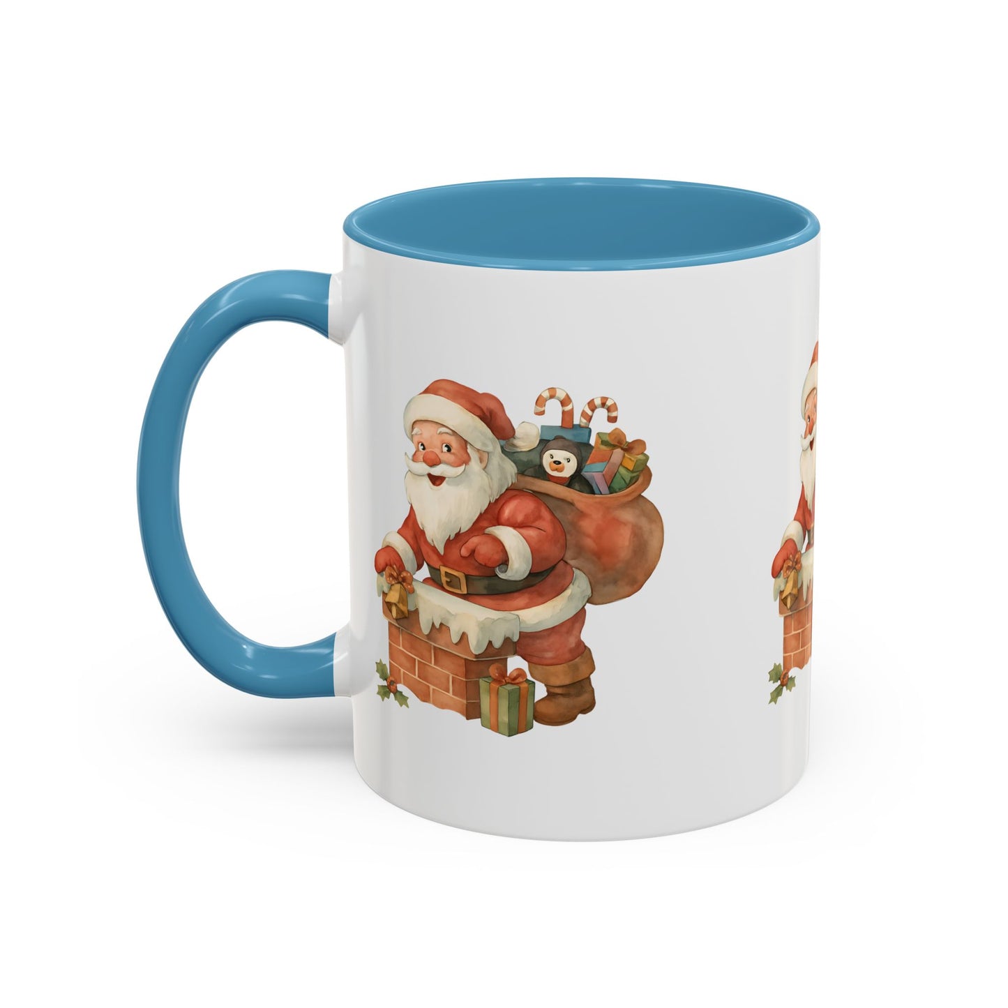 Festive Santa Coffee Mug, Holiday Gift, Christmas Decorations, Cozy Kitchen, Unique Mug, Santa-Themed Drinkware