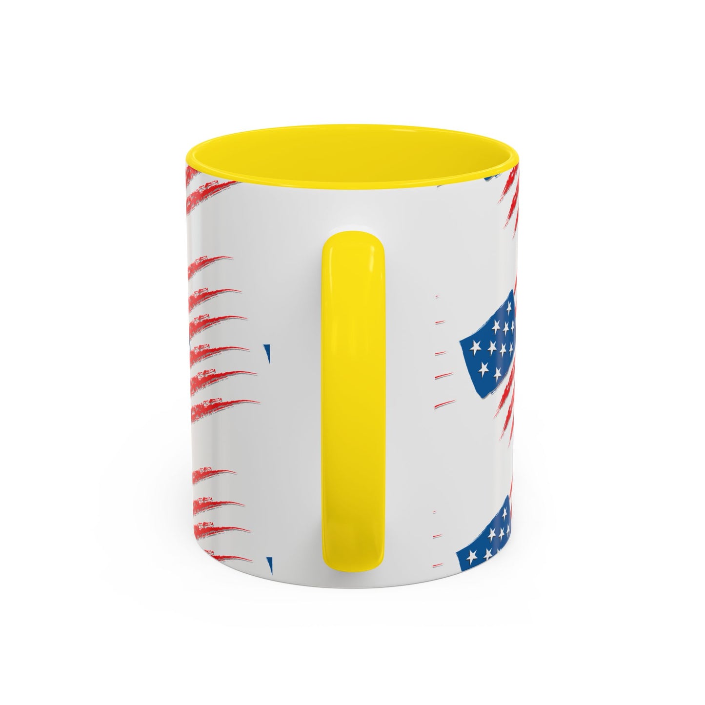 Patriotic Accent Coffee Mug | USA Flag Design