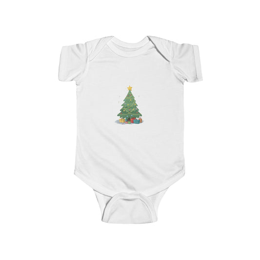 Christmas Tree Infant Bodysuit, Baby Holiday Outfit, Cute Gifts for Newborns, Xmas Baby Clothes, Unique Baby Shower Present