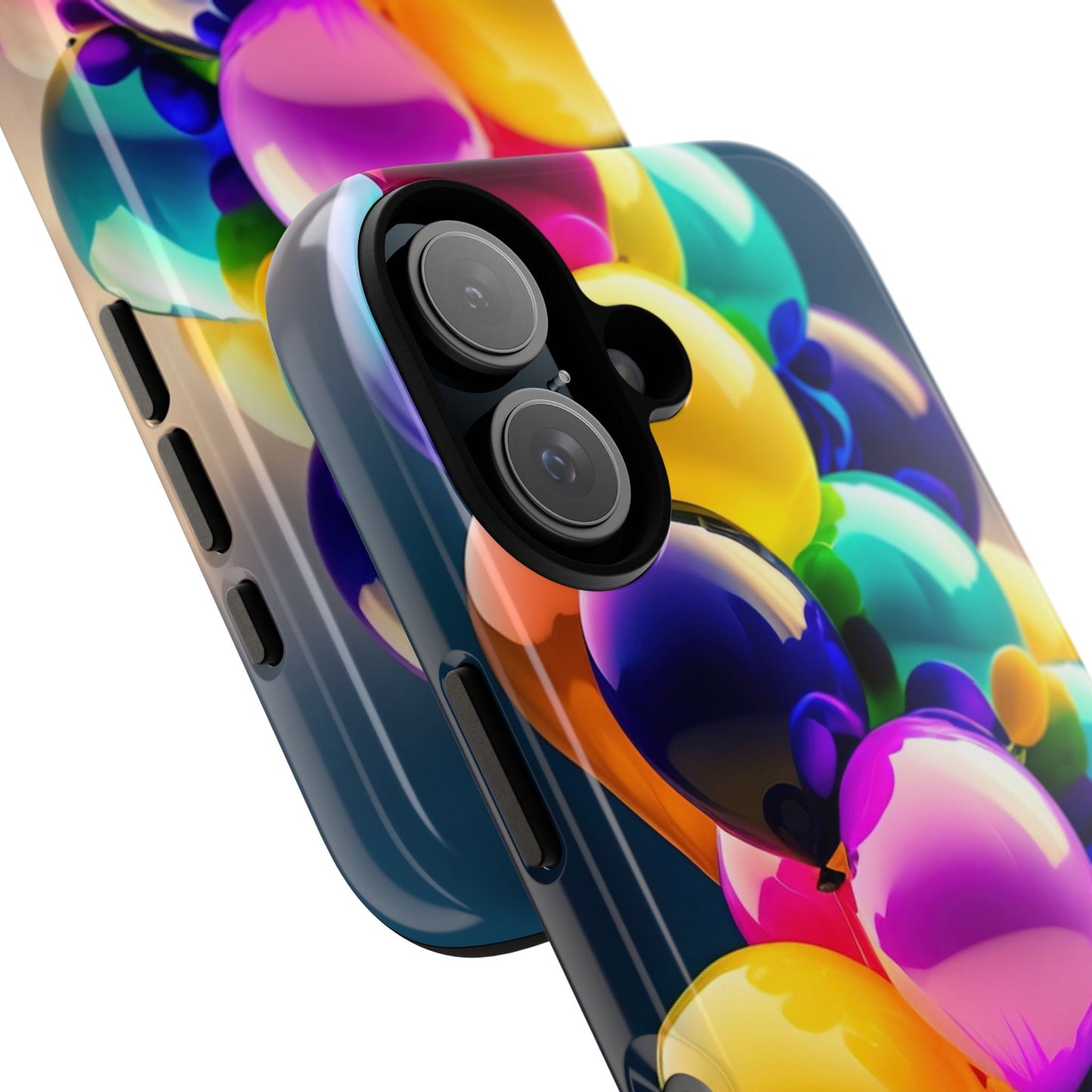 Colorful Balloon Tough Phone Case — Vibrant Party Balloons Protective Cover