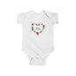 Infant Bodysuit - 'Mom Like Your Dad' Rose Heart Baby Onesie