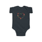 Infant Bodysuit - 'Mom Like Your Dad' Rose Heart Baby Onesie