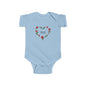 Infant Bodysuit - 'Mom Like Your Dad' Rose Heart Baby Onesie