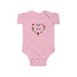 Infant Bodysuit - 'Mom Like Your Dad' Rose Heart Baby Onesie