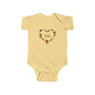 Infant Bodysuit - 'Mom Like Your Dad' Rose Heart Baby Onesie