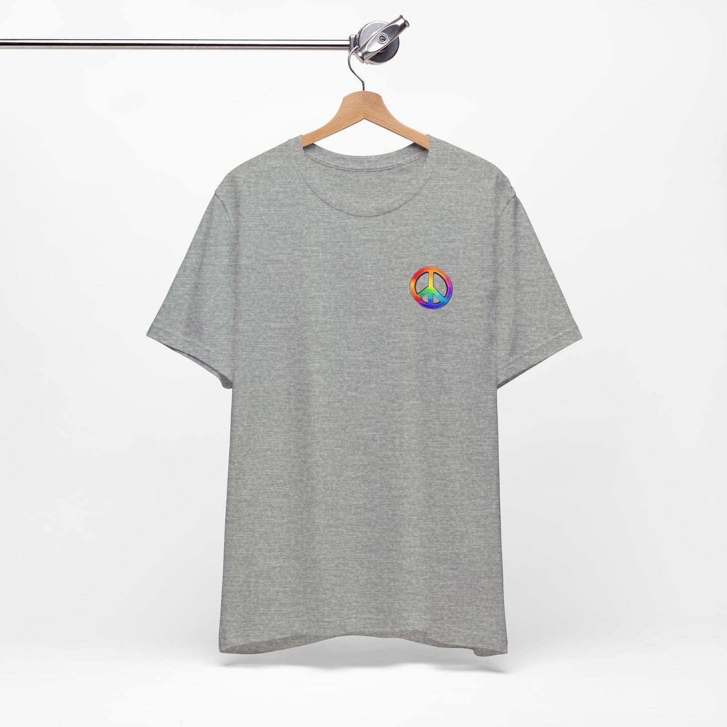 Peace Sign Tie-Dye Tee — Rainbow Hippie Peace Symbol T-Shirt