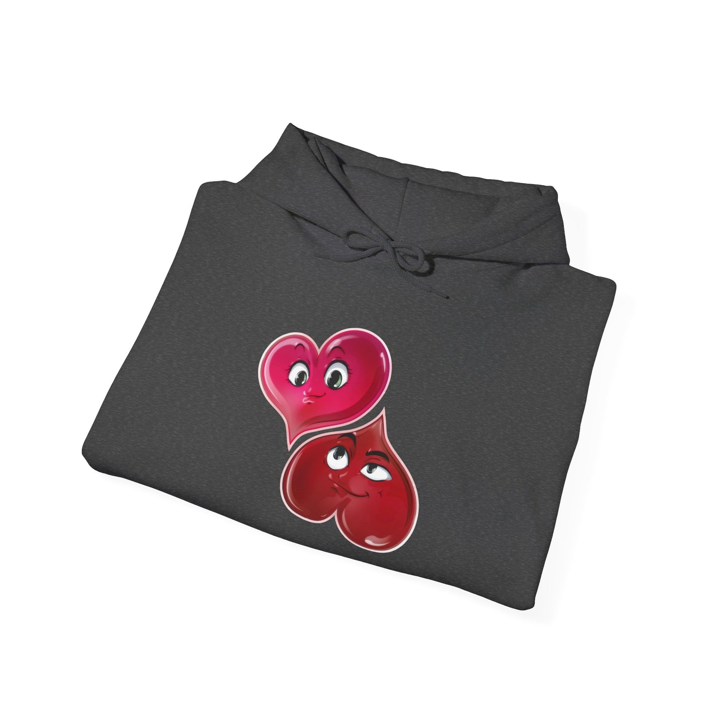 Heart Buds Hoodie — Cute Pair of Cheeky Heart Characters, Valentine’s Day Gift
