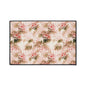 Floral Vintage Heavy-Duty Floor Mat — Pink Rose Garden Rug