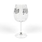 Music Note Wine Glass — 12oz Stemmed Glass with Musical Staff Design