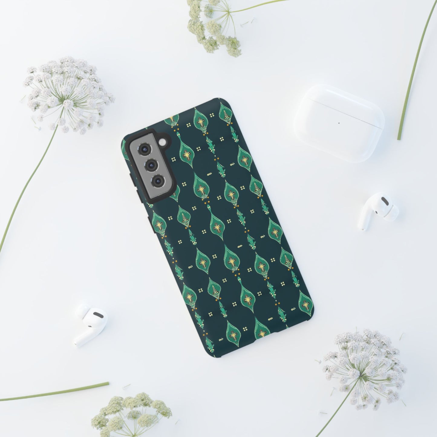 Emerald Boho Teardrop Phone Case