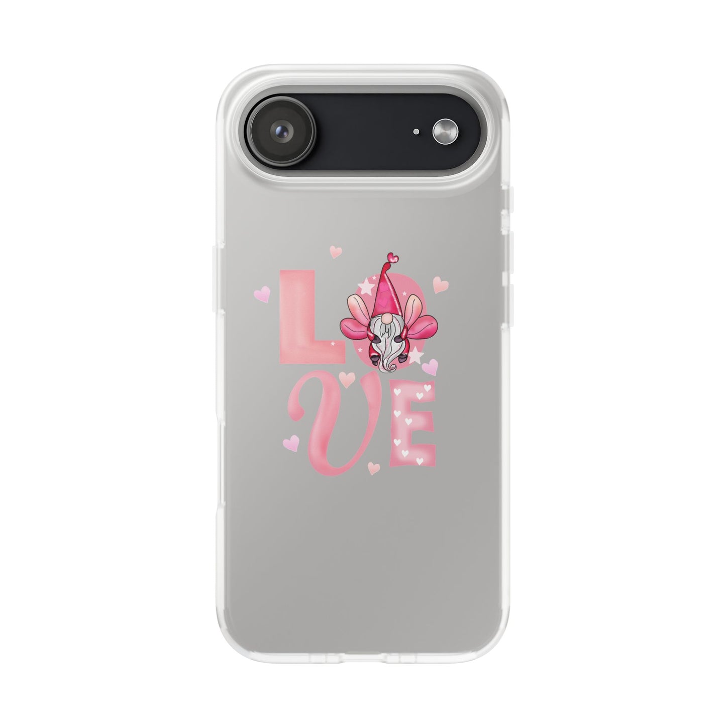 Love Gnome Phone Case — Cute Pink Valentine Flexi Case