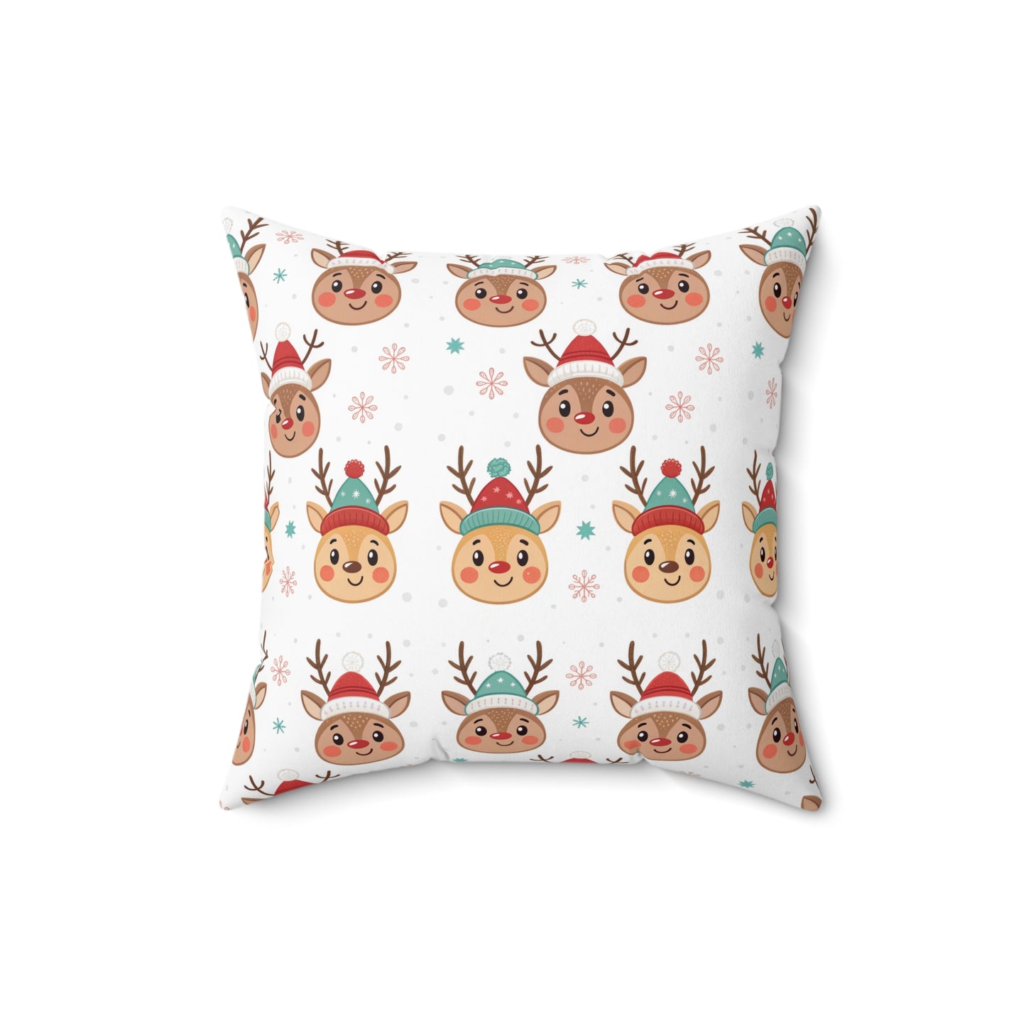 Festive Reindeer Pillow, Cozy Home Decor, Holiday Cushion, Christmas Gift, Fun Winter Accent
