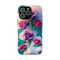 Floral Dream Tough Phone Case — Rose Bouquet Clouds Design