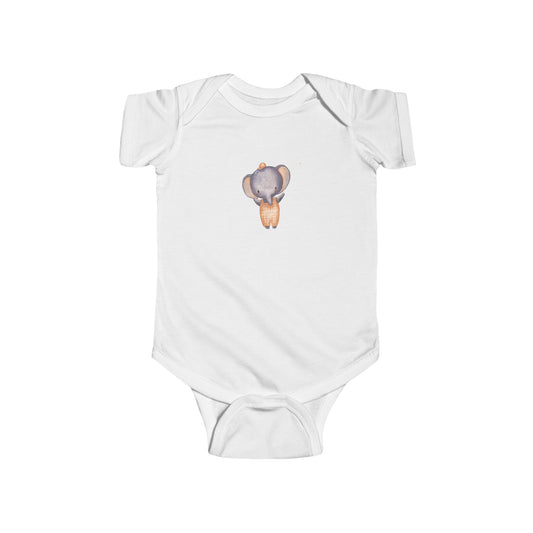 Cute Baby Bodysuit with Adorable Elephant Design Onesie