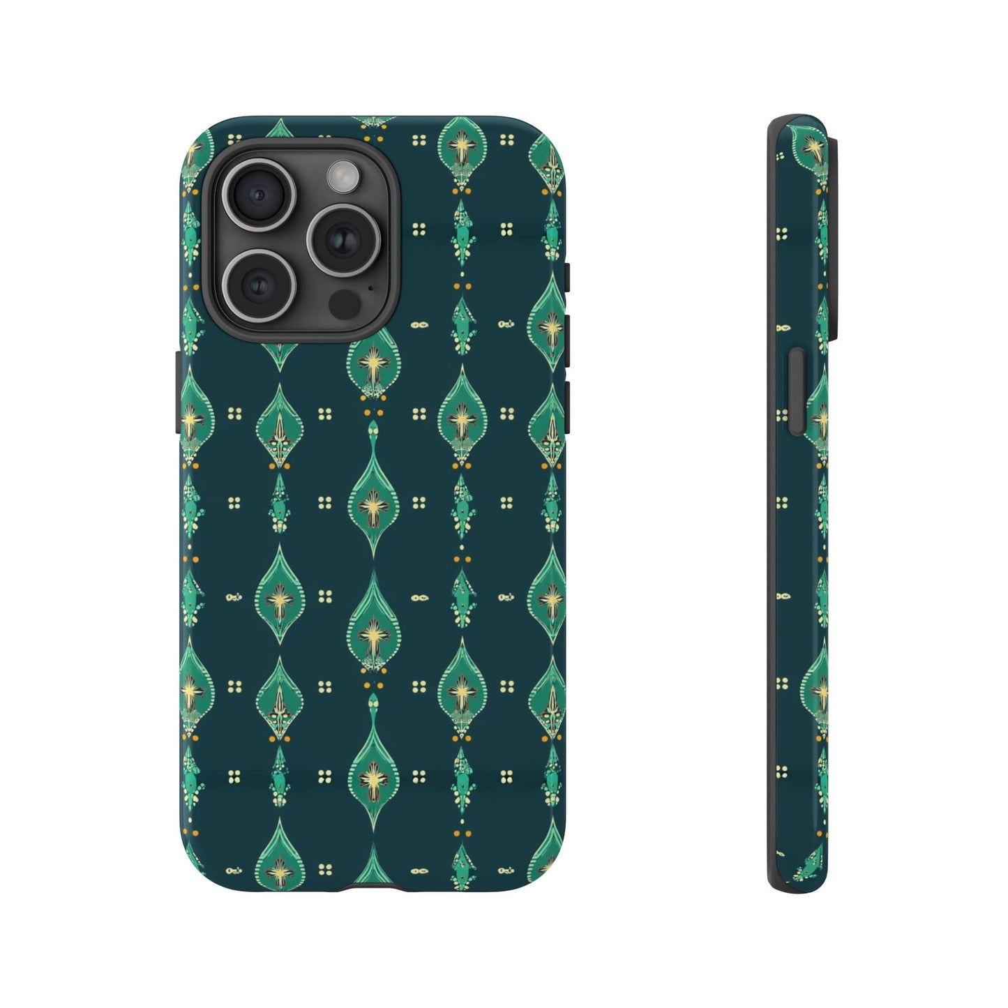 Emerald Boho Teardrop Phone Case