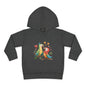 Toddler Hoodie — Cute Parrot Love Pullover (Heart Bird Kids Sweatshirt)