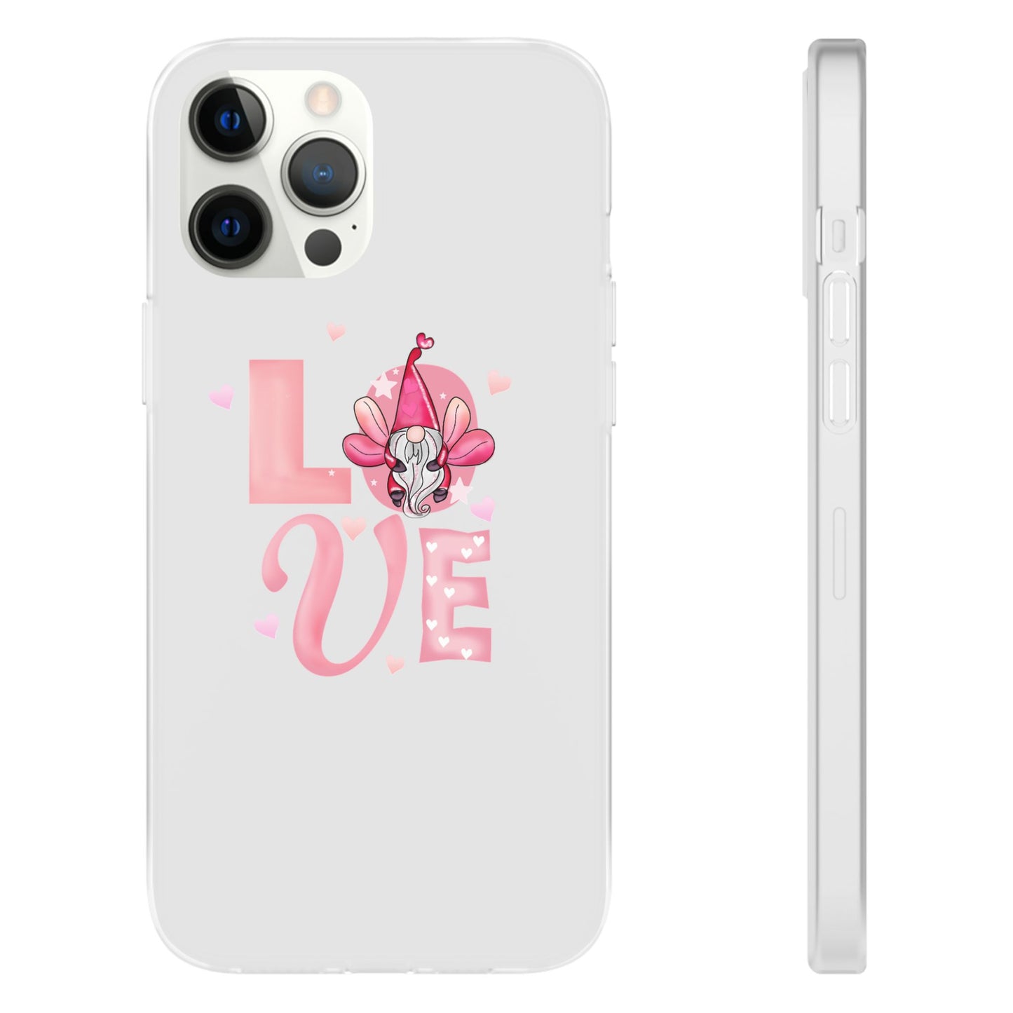 Love Gnome Phone Case — Cute Pink Valentine Flexi Case