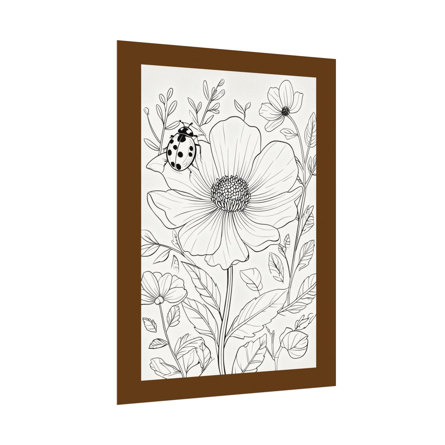 COLOR IT YOURSELF  Line Art Poster — Textured Matte Print