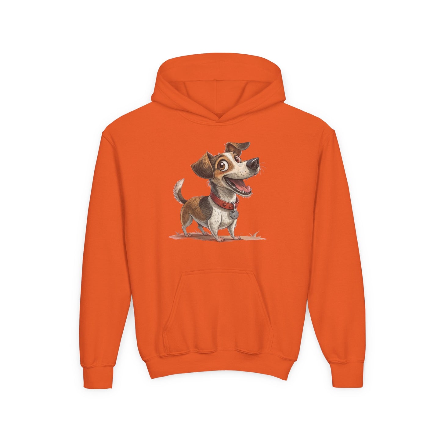 Kids Dog Hoodie – Cute Cartoon Jack Russell Puppy Sweatshirt (Custom Name Option)