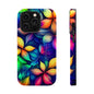 Floral Prism Magnetic Impact-Resistant Phone Case — Colorful Gradient Petal Design