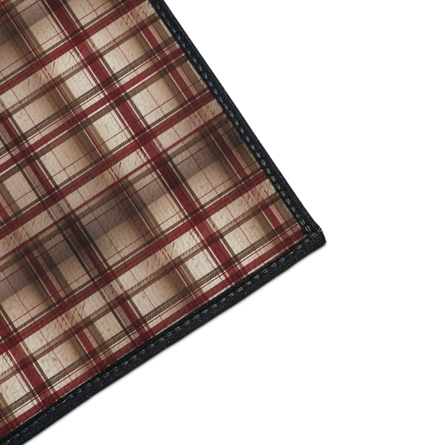 Plaid Floor Mat — Heavy-Duty Non-Slip Rug for Entryway, Kitchen & Mudroom