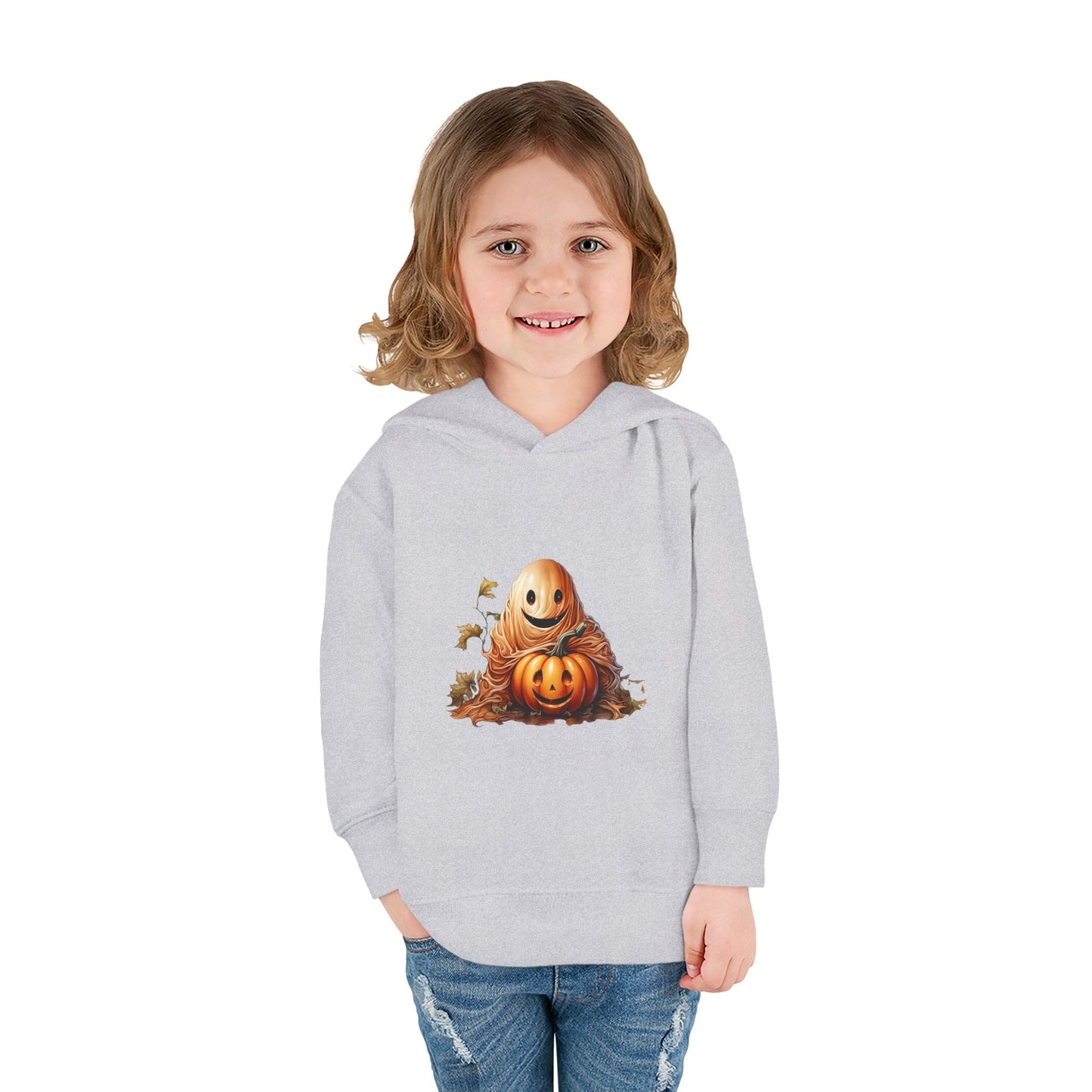 Halloween Toddler Hoodie, Cozy Pullover for Kids, Cute Fleece Sweatshirt, Perfect Fall Gift, Pumpkin Design
