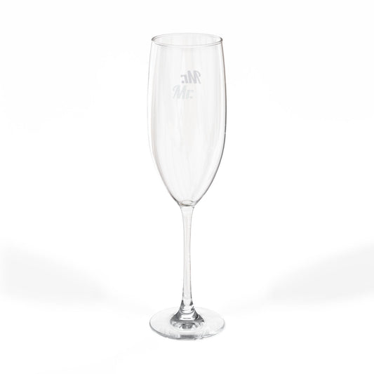 Engraved 8oz Champagne Flute — Personalized Wedding & Celebration Glass