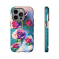 Floral Dream Tough Phone Case — Rose Bouquet Clouds Design