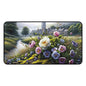 Floral Cottage Desk Mat — Vintage Pansies & Rose Desk Pad