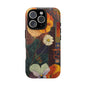 Floral Pansy Tough Phone Case — Vintage Botanical Protection