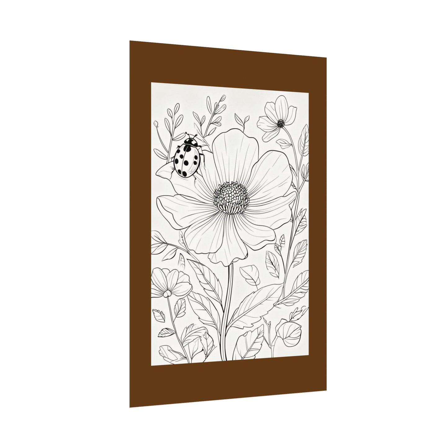 COLOR IT YOURSELF  Line Art Poster — Textured Matte Print