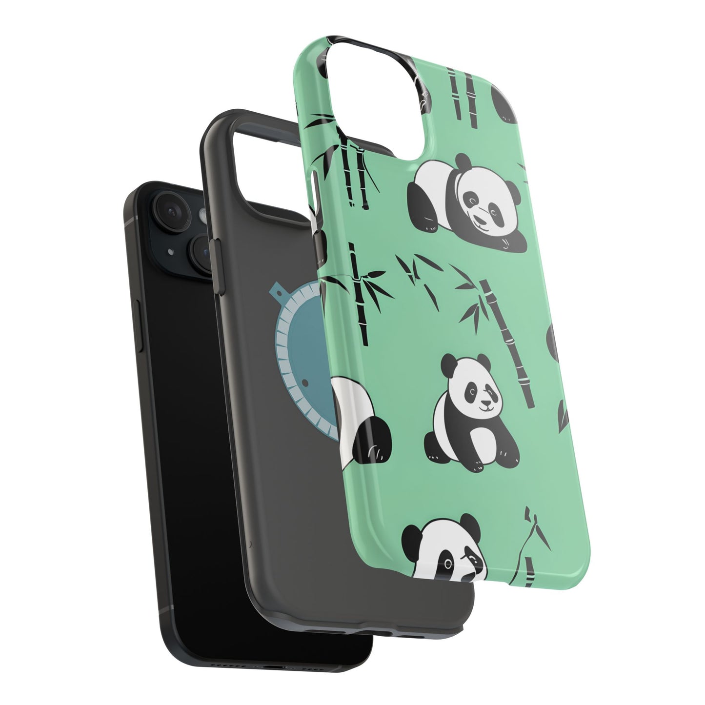 Panda Bamboo Magnetic Impact-Resistant Phone Case