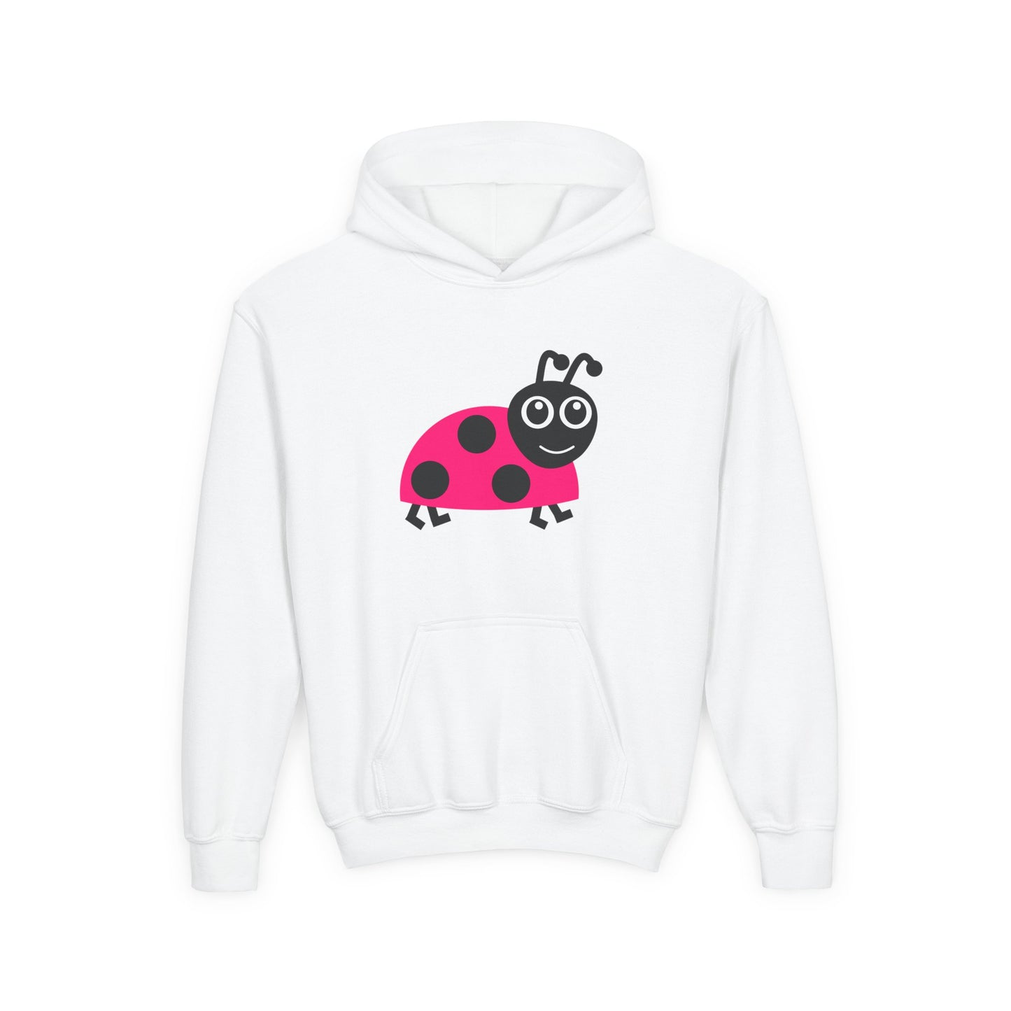 Pink Ladybug Kids Hoodie | Cute Bug Graphic Sweatshirt
