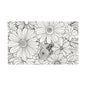 COLOR IT YOURSELF Floral Line Art Poster — Textured Matte Print