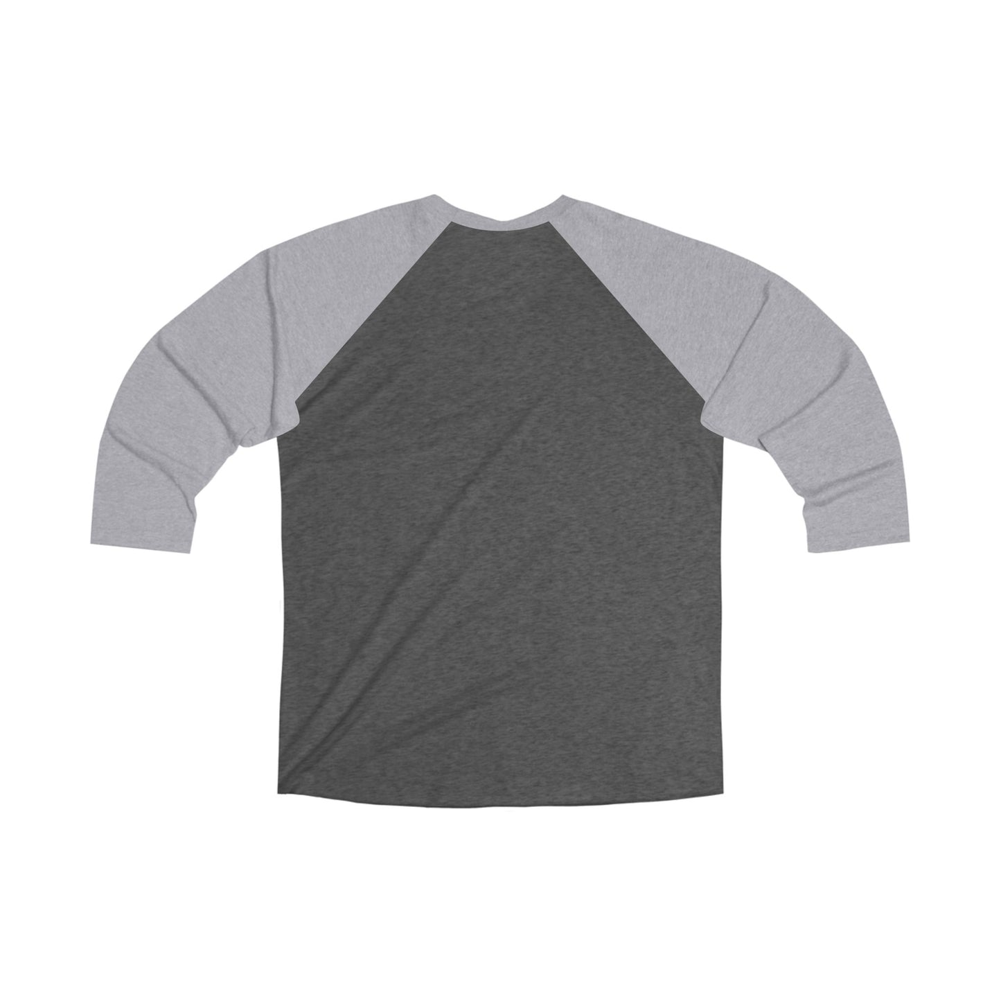 Unisex Tri-Blend 3/4 Sleeve Raglan Tee with Playful Graphic, Casual Wear