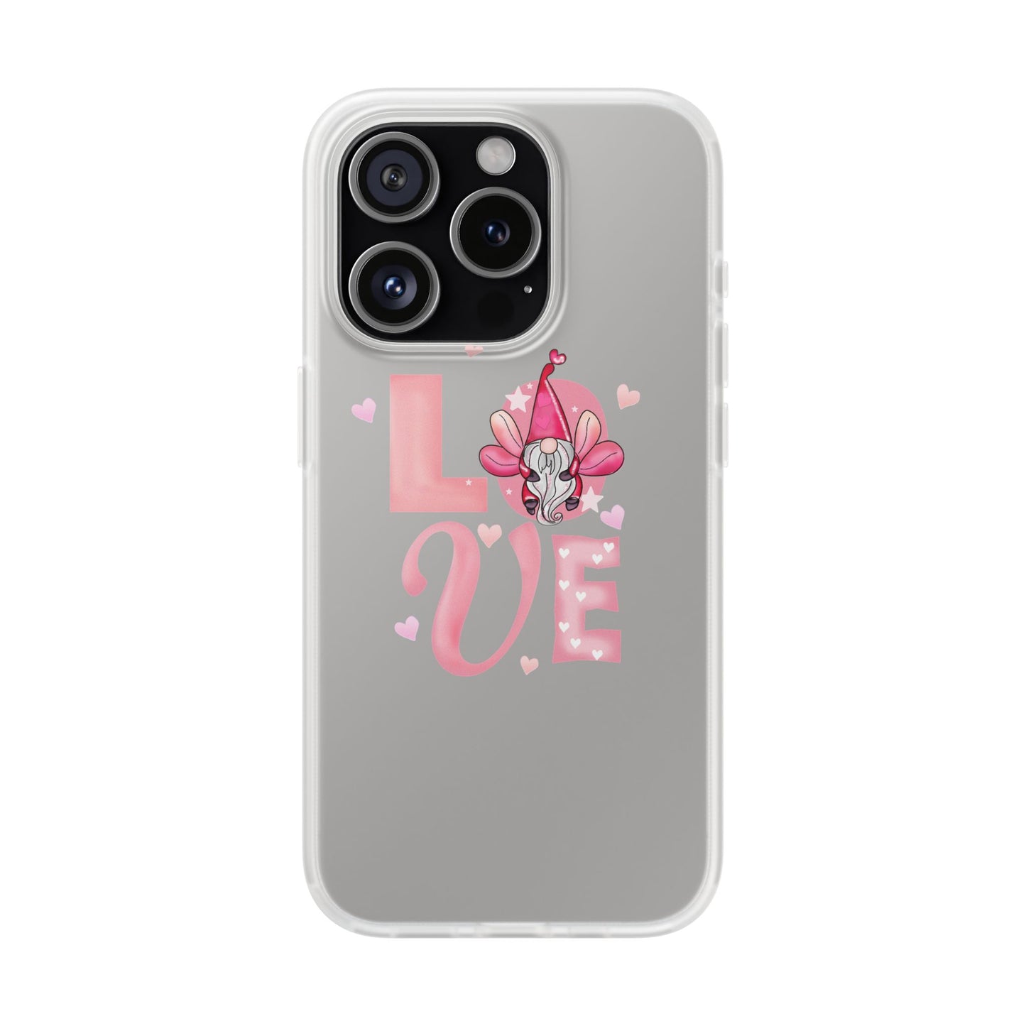 Love Gnome Phone Case — Cute Pink Valentine Flexi Case