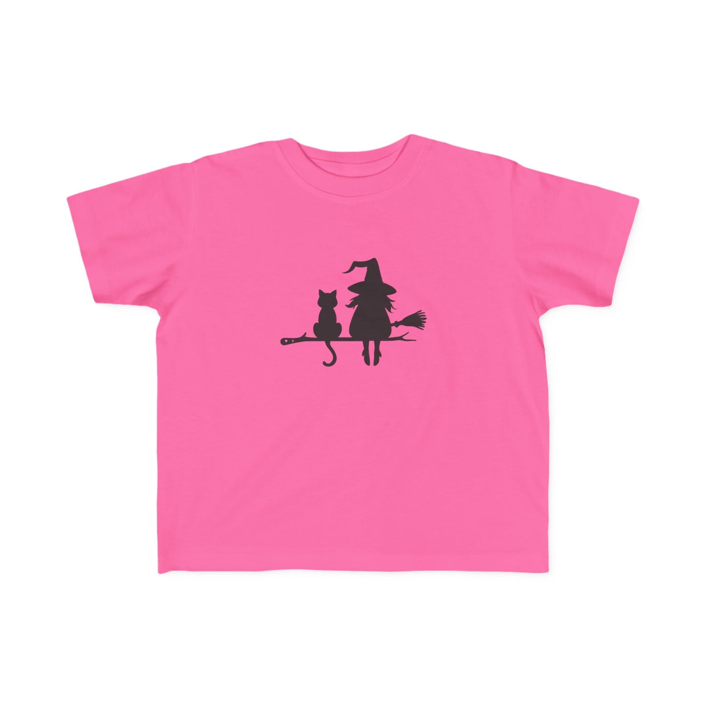 Toddler Witch and Cat Tee | Halloween T-Shirt, Kids Graphic Tee, Witch Shirt, Toddler Costume, Fall Apparel