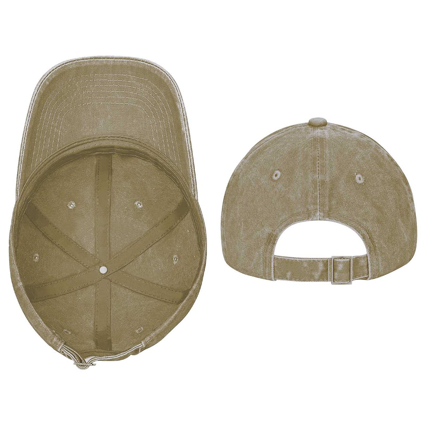 Cotton Vintage Washed Denim Baseball Cap Yoga