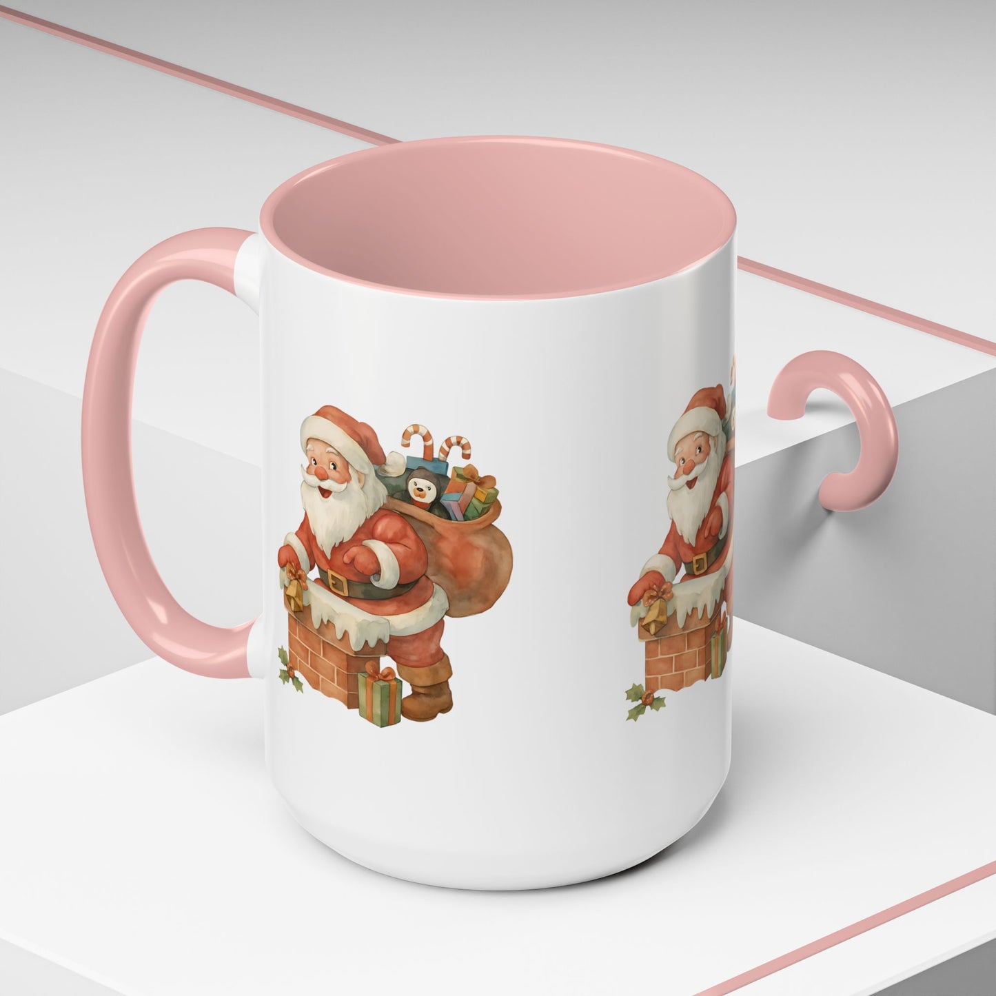 Festive Santa Coffee Mug, Holiday Gift, Christmas Decorations, Cozy Kitchen, Unique Mug, Santa-Themed Drinkware