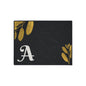 Monogram A Heavy Duty Floor Mat — Black & Gold Botanical Doormat