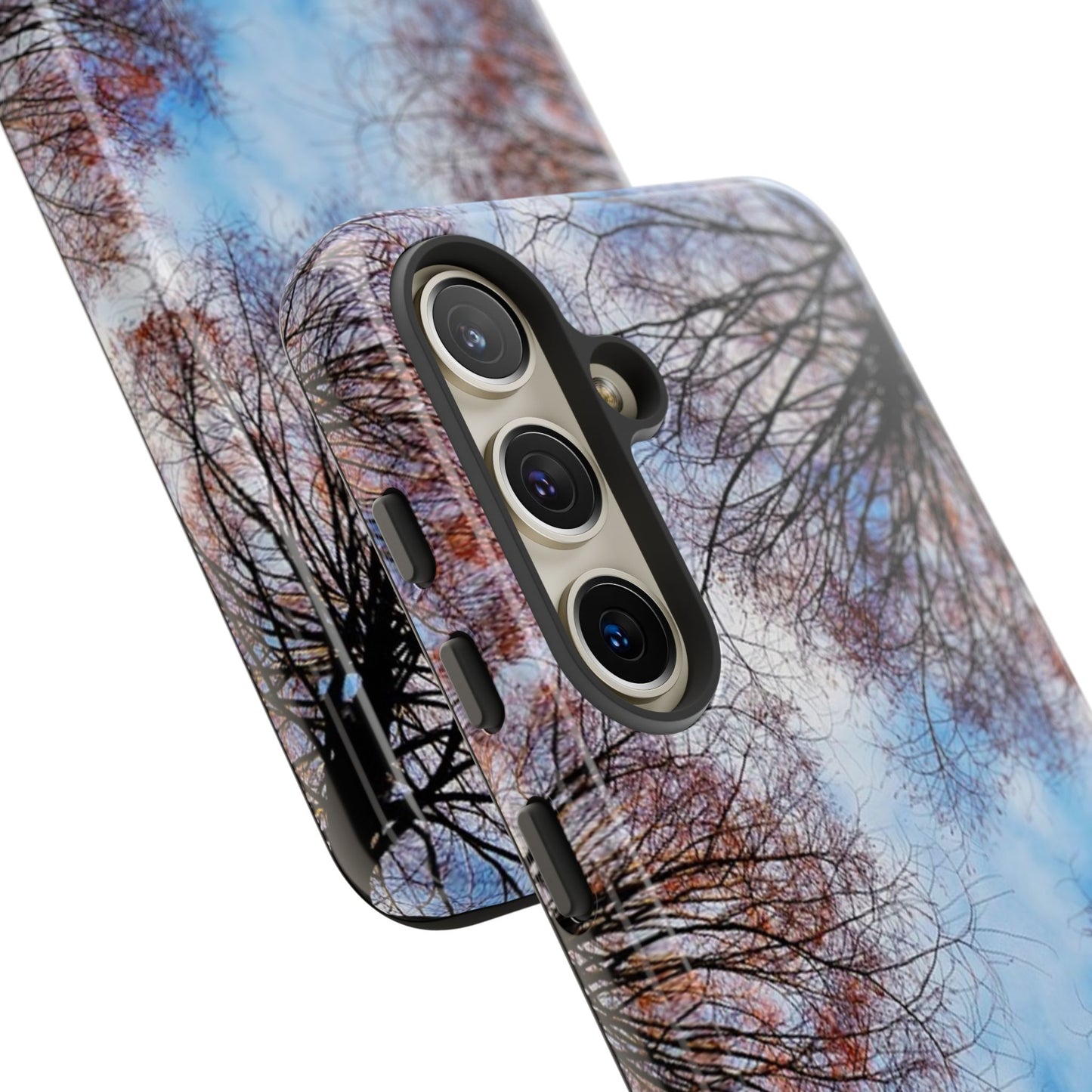 Skyward Trees Phone Case — Nature Forest Canopy Protective Tough Case
